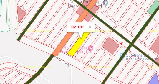 B2.101, Lô 66 - Khu đô thị Nam Hòa Xuân |Sàn Đất Nền Hòa Xuân