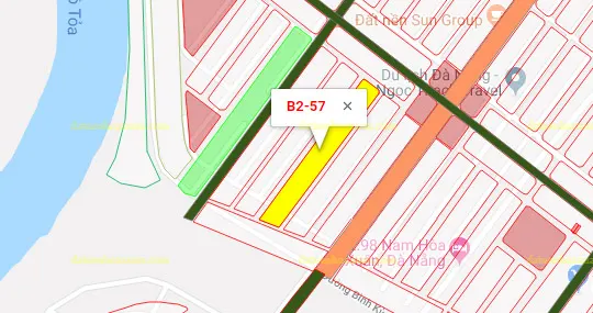B2.57, Lô 45 - Khu đô thị Nam Hòa Xuân |Sàn Đất Nền Hòa Xuân