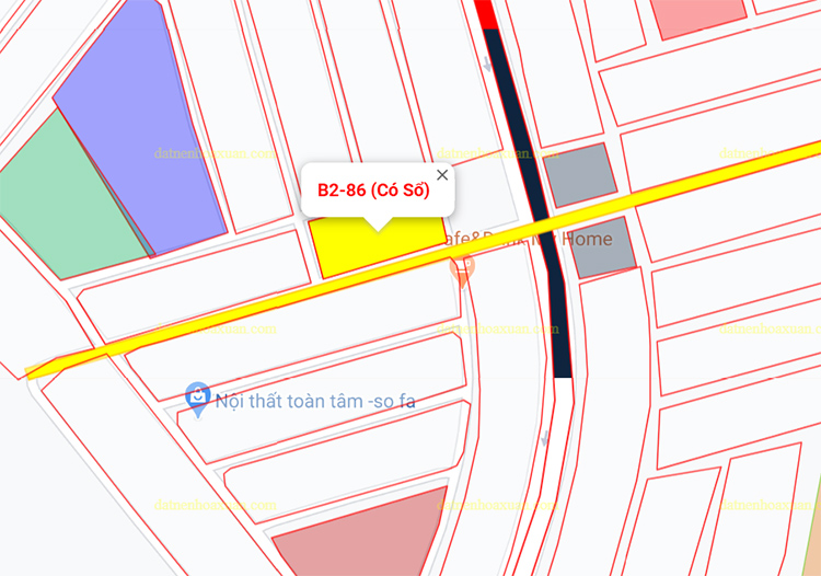 B2.86, Lô 14 - Khu đô thị Nam Hòa Xuân |Sàn Đất Nền Hòa Xuân