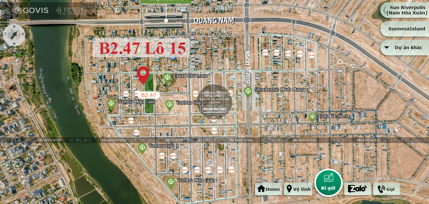B2.47, Lô 15 - Khu đô thị Nam Hòa Xuân |Sàn Đất Nền Hòa Xuân
