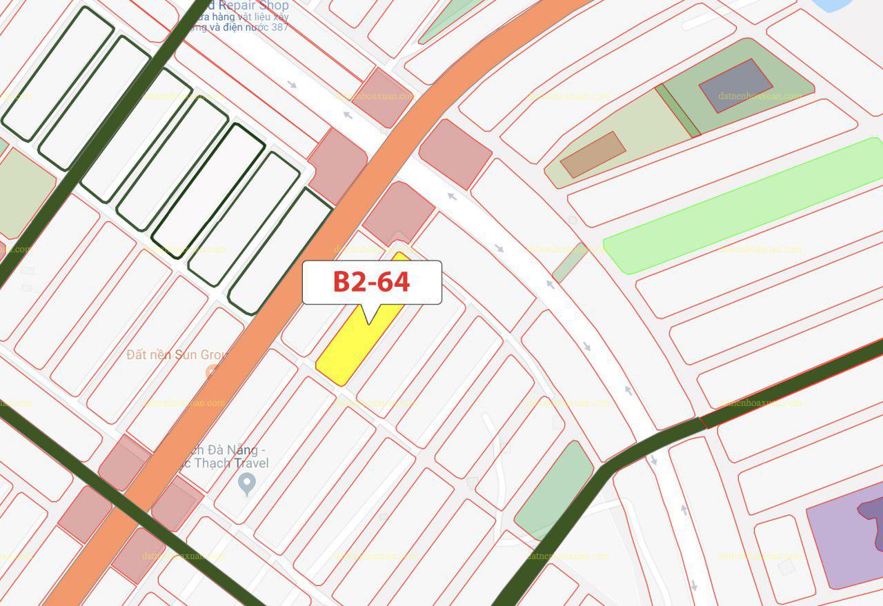 B2.64, Lô 52 - Khu đô thị Nam Hòa Xuân |Sàn Đất Nền Hòa Xuân