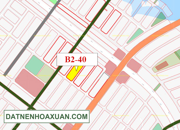 B2.40, Lô 5X - Khu đô thị Nam Hòa Xuân |Sàn Đất Nền Hòa Xuân