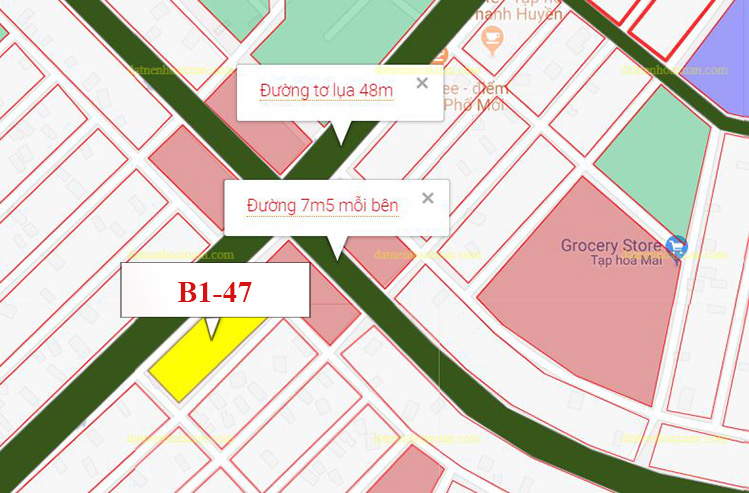 B1.47, Lô 38 - Khu đô thị Nguyễn Tri Phương |Sàn Đất Nền Hòa Xuân