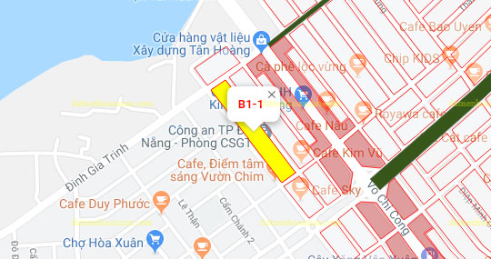 B1.1, Lô 29 - Khu đô thị Nguyễn Tri Phương |Sàn Đất Nền Hòa Xuân