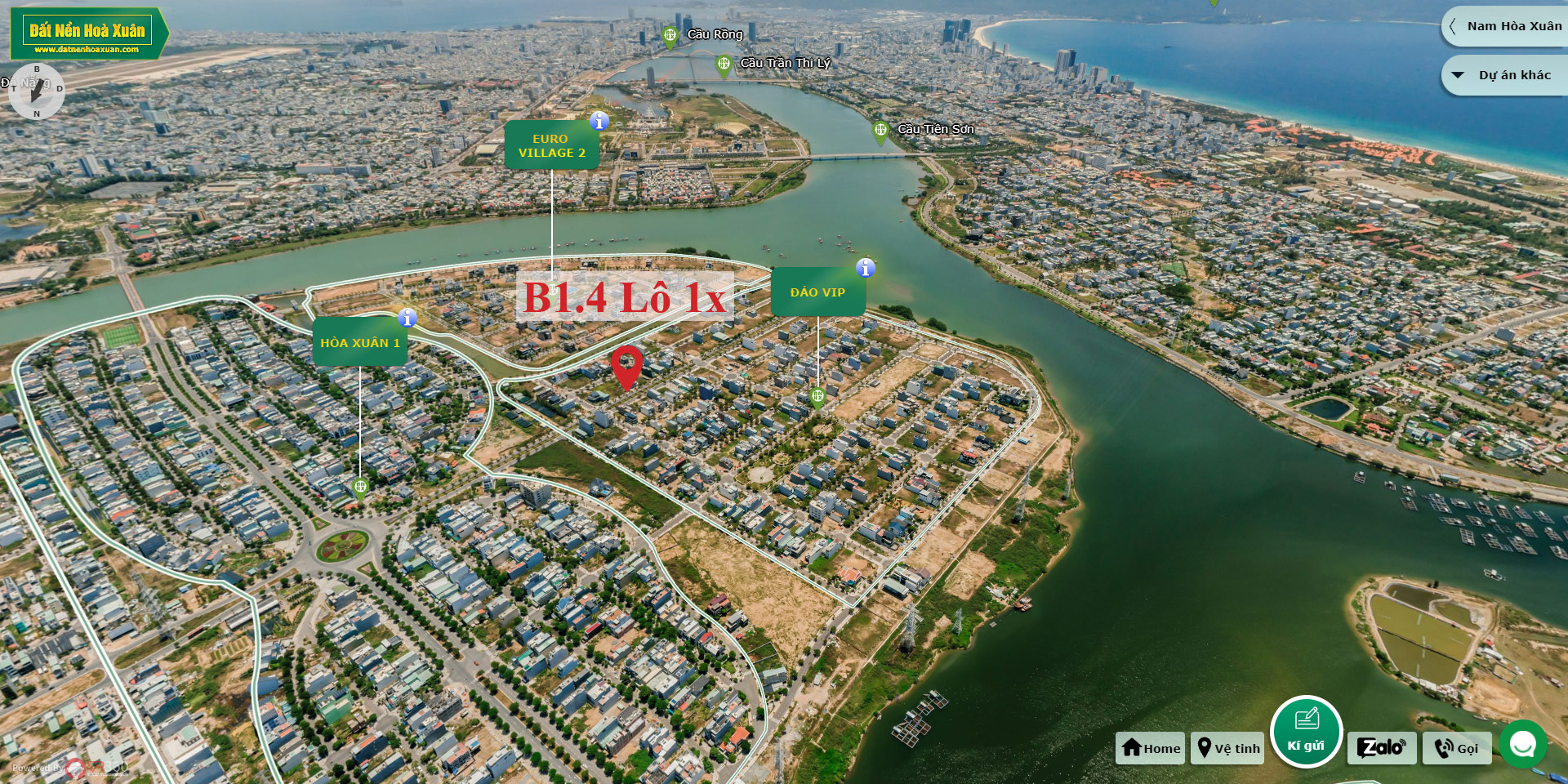 B1.4, Lô 1X - Đảo Vip |Sàn Đất Nền Hòa Xuân