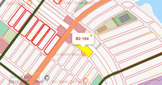 B2.104, Lô 29 - Khu đô thị Nam Hòa Xuân |Sàn Đất Nền Hòa Xuân