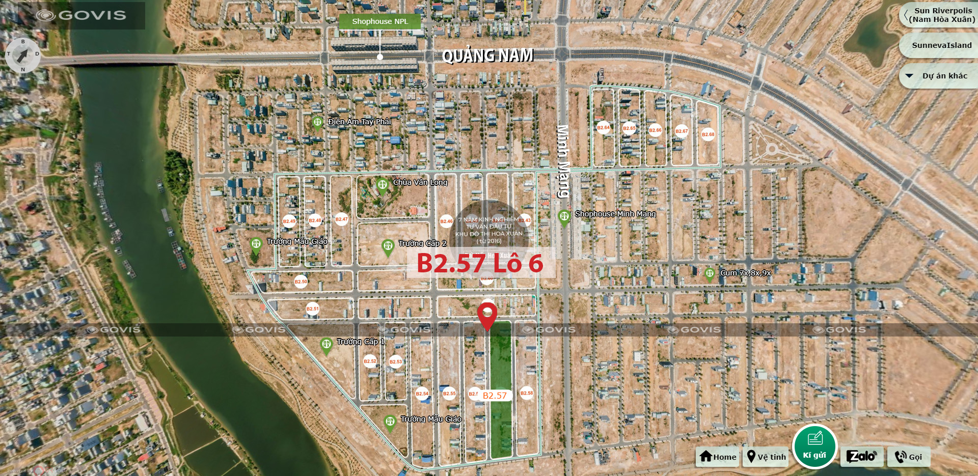 B2.57, Lô 6 - Khu đô thị Nam Hòa Xuân |Sàn Đất Nền Hòa Xuân