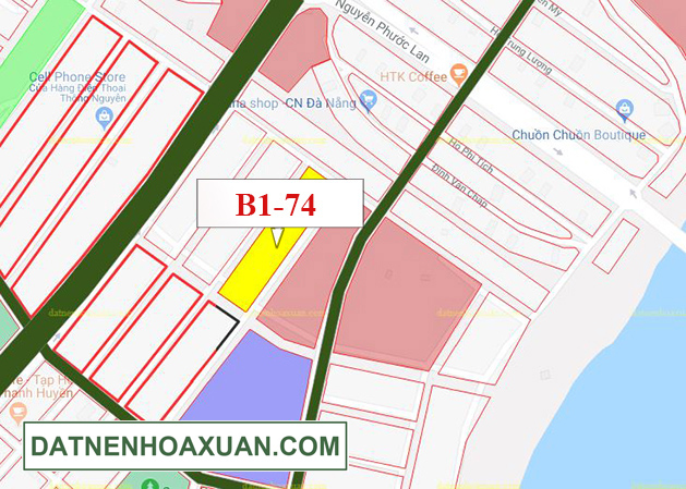 B1.74, Lô 2 - Khu đô thị Nguyễn Tri Phương |Sàn Đất Nền Hòa Xuân