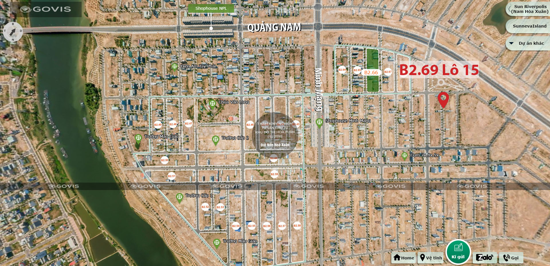 B2.69, Lô 15 - Khu đô thị Nam Hòa Xuân |Sàn Đất Nền Hòa Xuân