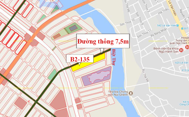 B2.135, Lô 48 - Khu đô thị Nam Hòa Xuân |Sàn Đất Nền Hòa Xuân