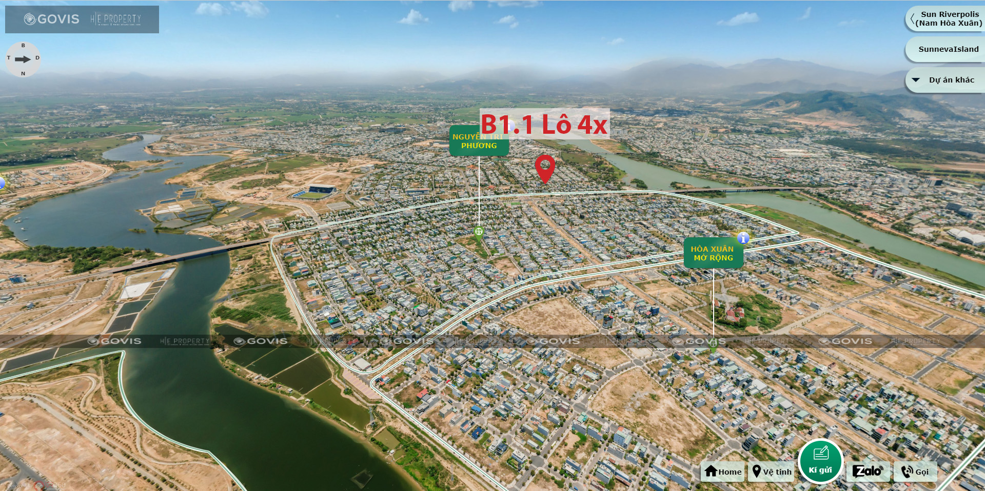 B1.1, Lô 4X - Khu đô thị Nguyễn Tri Phương |Sàn Đất Nền Hòa Xuân