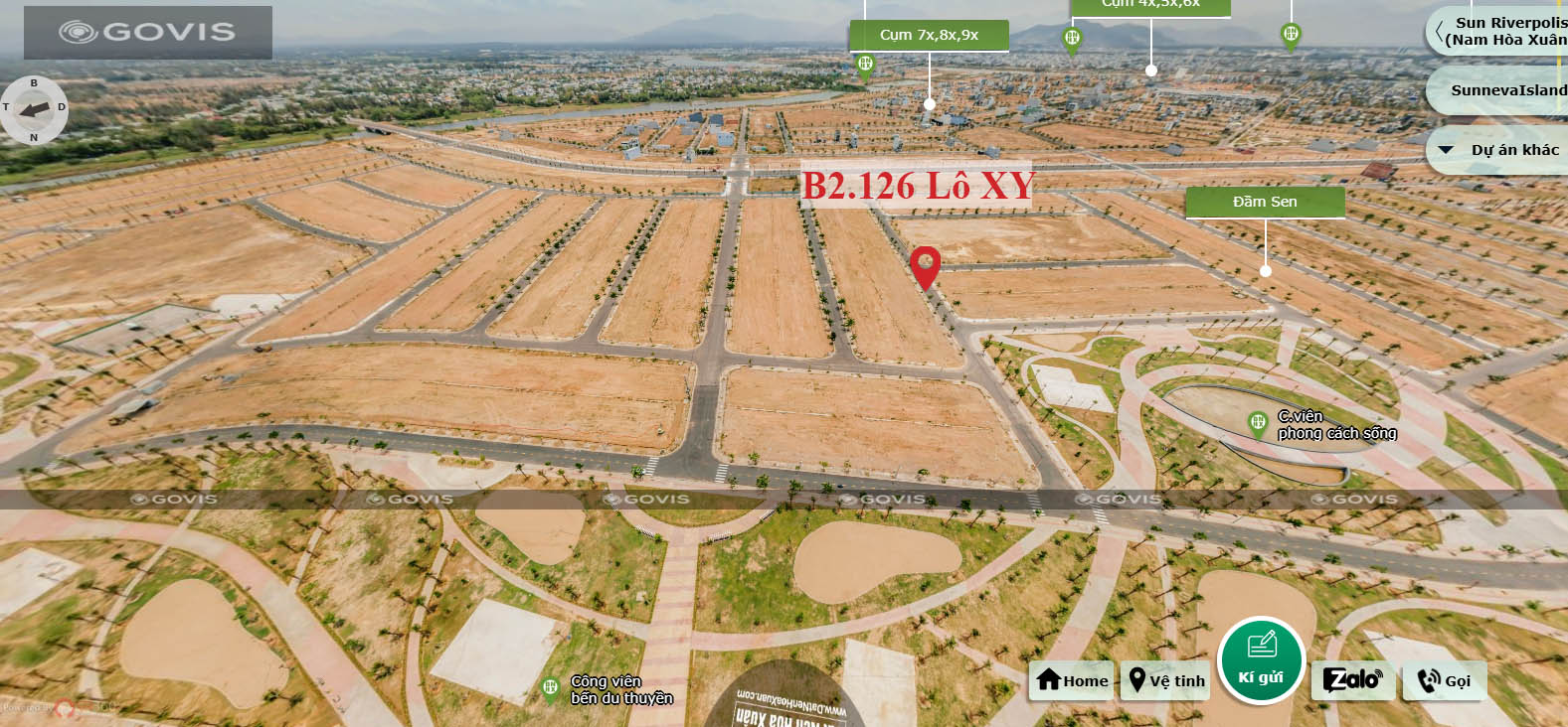 B2.126, Lô XY - Khu đô thị Nam Hòa Xuân |Sàn Đất Nền Hòa Xuân