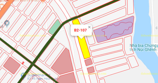 B2.107, Lô 65,66 - Khu đô thị Nam Hòa Xuân |Sàn Đất Nền Hòa Xuân