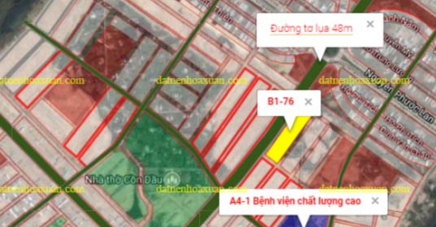 Bán lô 20 B1.76 Hòa Xuân mở rộng