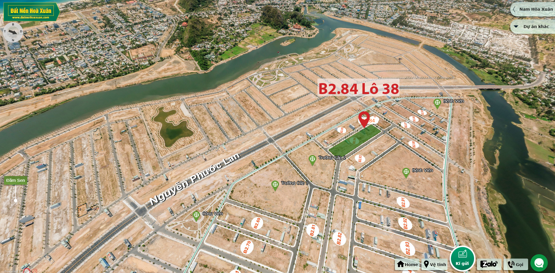 B2.84, Lô 38 - Khu đô thị Nam Hòa Xuân |Sàn Đất Nền Hòa Xuân