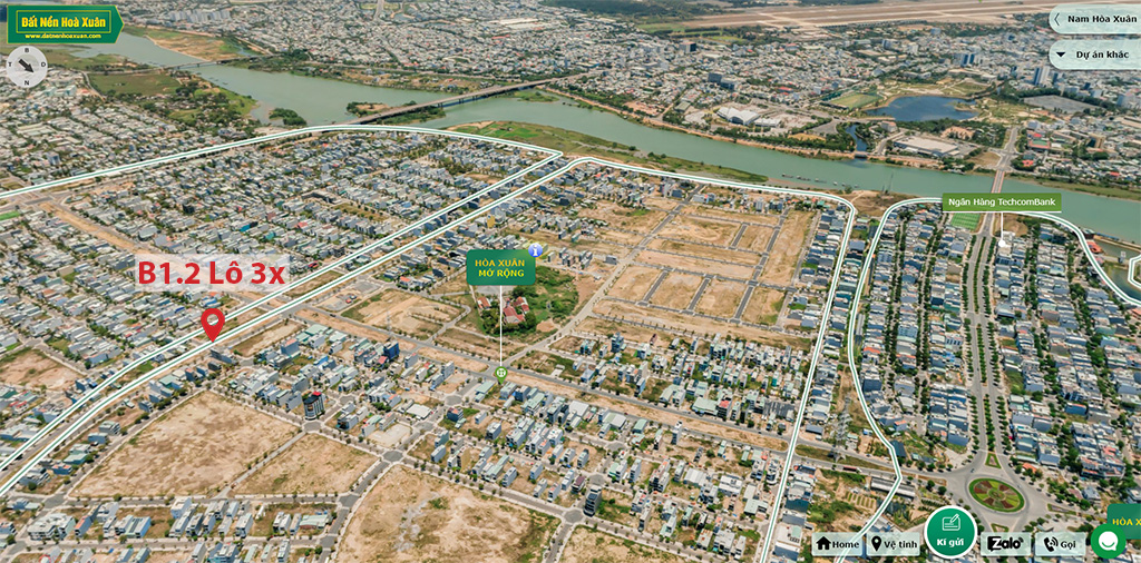 B1.60, Lô 3X - Khu đô thị Nguyễn Tri Phương |Sàn Đất Nền Hòa Xuân