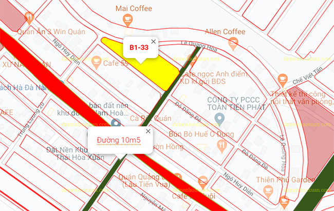 B1.33, Lô 28 - Hòa Xuân (Giai Đoạn 1A) |Sàn Đất Nền Hòa Xuân