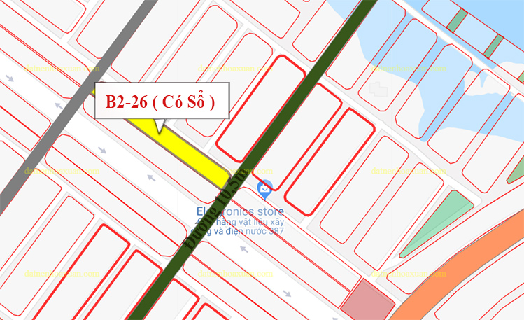 B2.26, Lô 27 - Khu đô thị Nam Hòa Xuân |Sàn Đất Nền Hòa Xuân