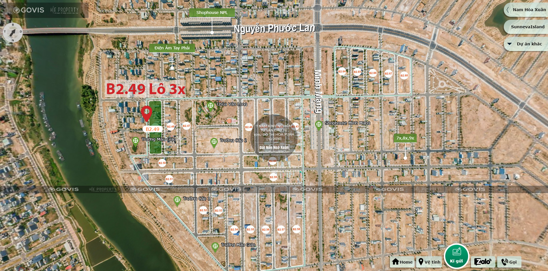 B2.49, Lô 3X - Khu đô thị Nam Hòa Xuân |Sàn Đất Nền Hòa Xuân