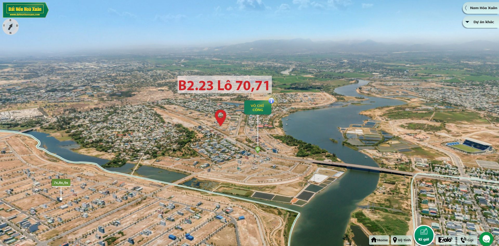 B2.23, Lô 70,71 - Khu đô thị Võ Chí Công |Sàn Đất Nền Hòa Xuân