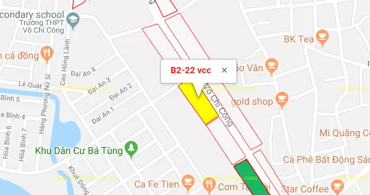 B2.22, Lô 31 - Khu đô thị Võ Chí Công |Sàn Đất Nền Hòa Xuân