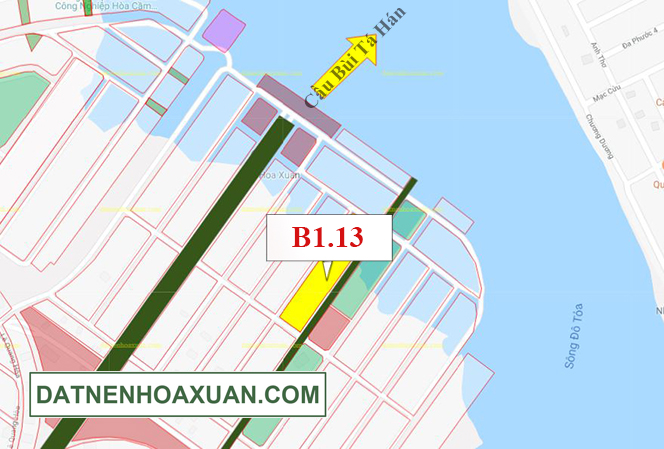 B1.13, Lô 2X - Đảo Vip |Sàn Đất Nền Hòa Xuân