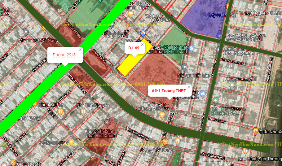 B1.69, Lô 31 - Khu đô thị Nguyễn Tri Phương |Sàn Đất Nền Hòa Xuân