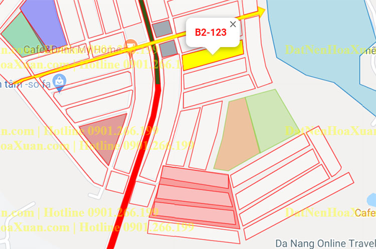 B2.123, Lô 71 - Khu đô thị Nam Hòa Xuân |Sàn Đất Nền Hòa Xuân
