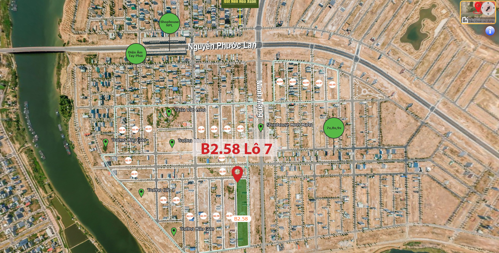 B2.58, Lô 7 - Khu đô thị Nam Hòa Xuân |Sàn Đất Nền Hòa Xuân