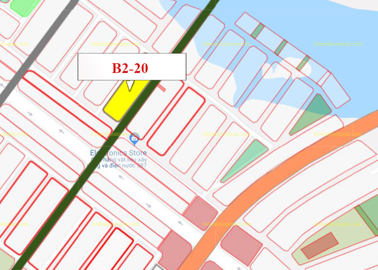 Lô góc, B2.20, Lô 64 - Khu đô thị Nam Hòa Xuân |Sàn Đất Nền Hòa Xuân