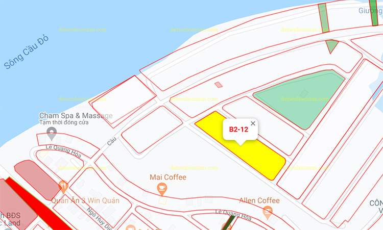 B2.12, Lô 33 - Làng Châu Âu 2 |Sàn Đất Nền Hòa Xuân