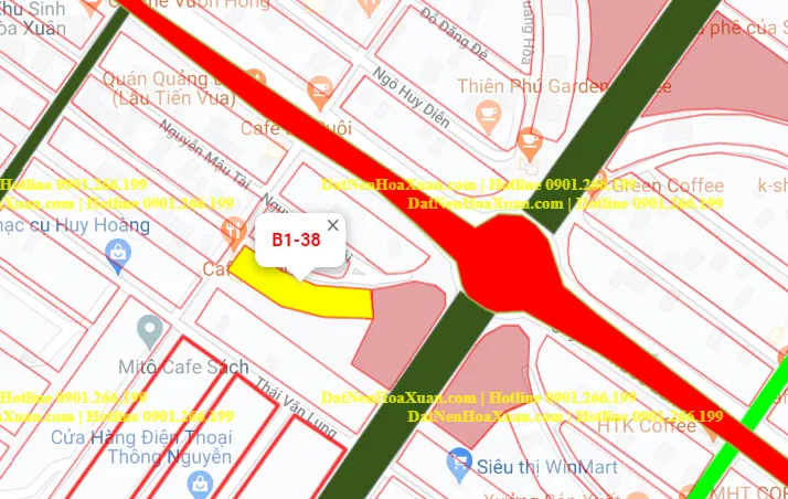 B1.38, Lô 13 - Hòa Xuân (Giai Đoạn 1A) |Sàn Đất Nền Hòa Xuân