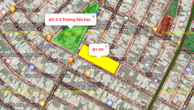 B1.99, Lô 55 - Khu đô thị Nguyễn Tri Phương |Sàn Đất Nền Hòa Xuân