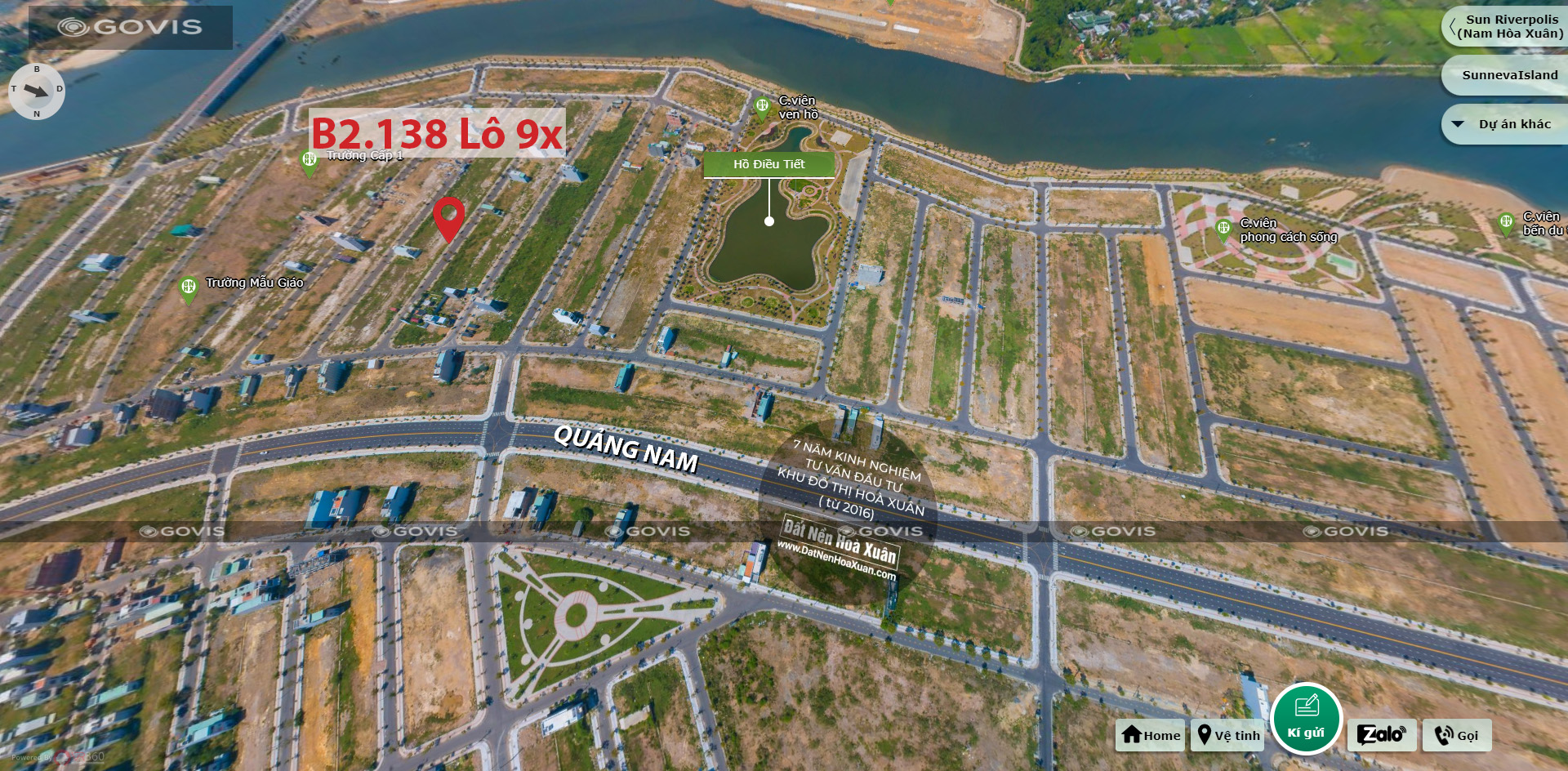 B2.138, Lô 9X - Khu đô thị Nam Hòa Xuân |Sàn Đất Nền Hòa Xuân