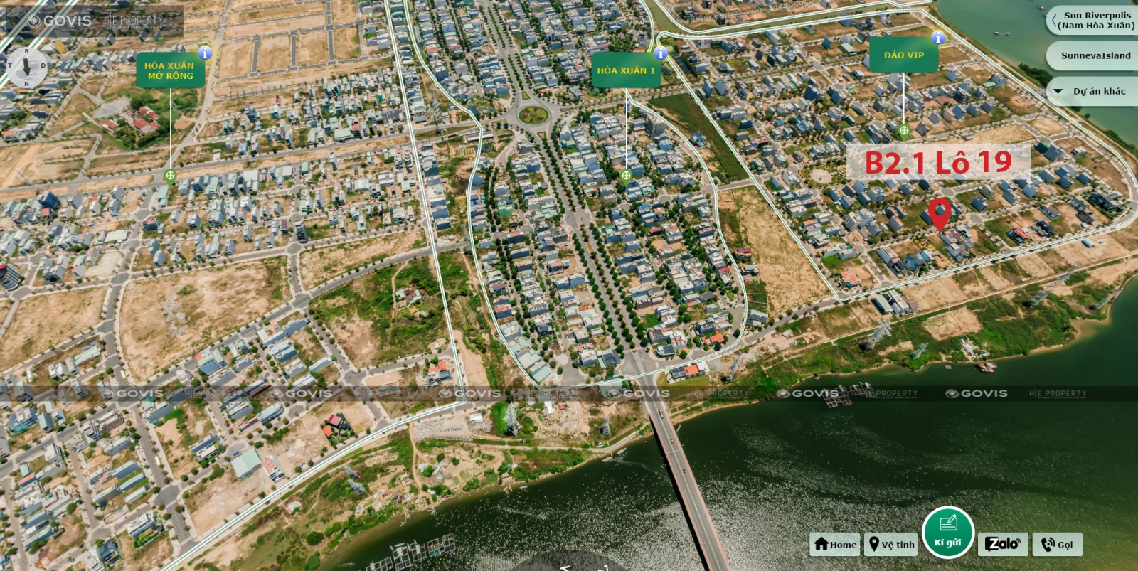 Biệt thự, B2.1, Lô 19 - Đảo Vip |Sàn Đất Nền Hòa Xuân