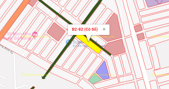  Lô góc, B2.82, Lô 46 - Khu đô thị Nam Hòa Xuân |Sàn Đất Nền Hòa Xuân