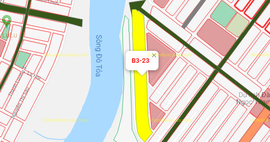 B3.23, Lô 75,76 - Khu đô thị Nam Hòa Xuân |Sàn Đất Nền Hòa Xuân