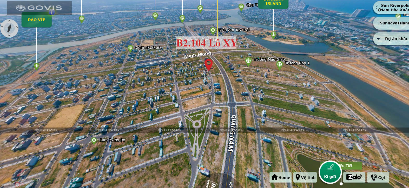 B2.104, Lô XY - Khu đô thị Nam Hòa Xuân |Sàn Đất Nền Hòa Xuân