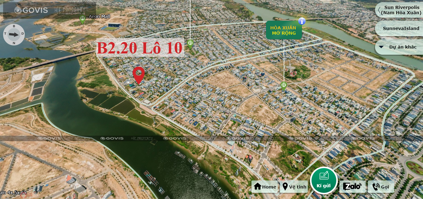 Biệt thự, B2.20, Lô 10 - Khu đô thị Nguyễn Tri Phương |Sàn Đất Nền Hòa Xuân