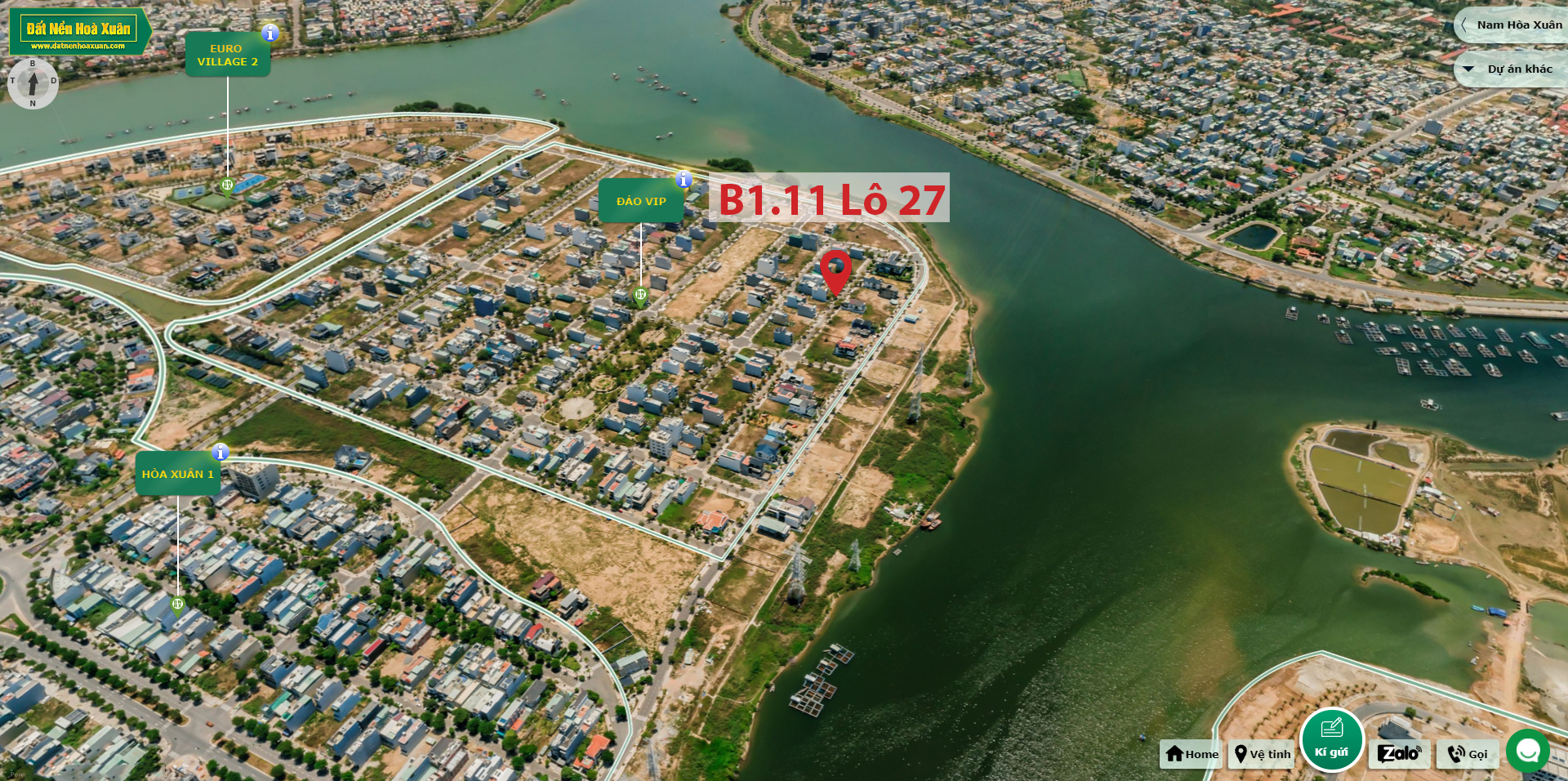 B1.11, Lô 27 - Đảo Vip |Sàn Đất Nền Hòa Xuân