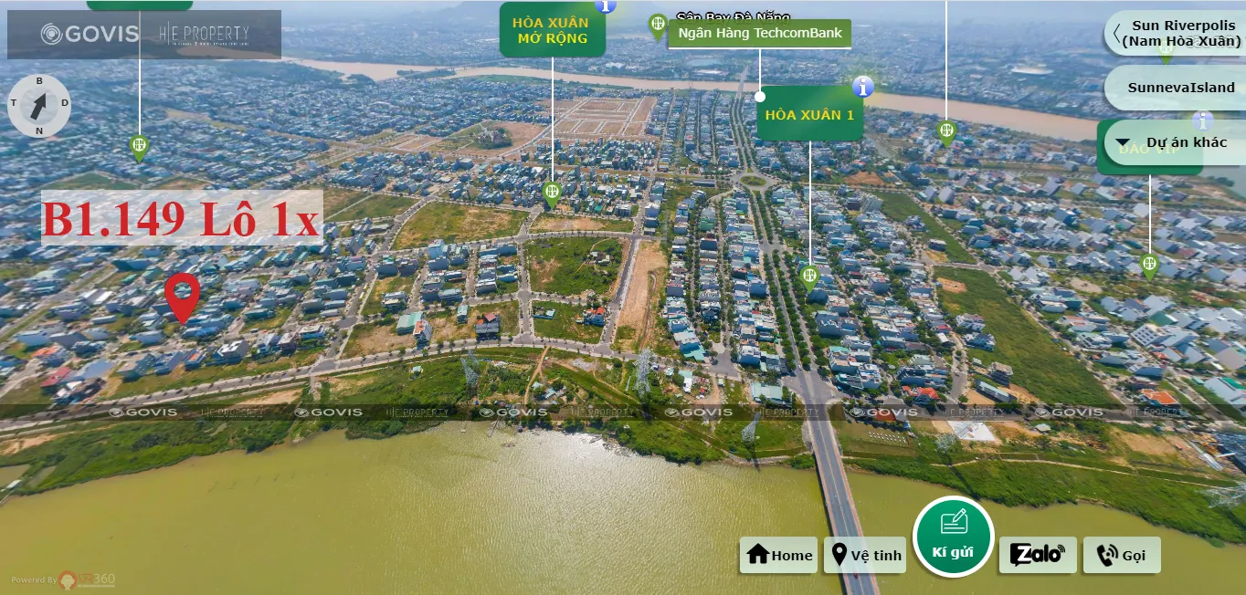 B1.149, Lô 1X - Khu đô thị Nguyễn Tri Phương |Sàn Đất Nền Hòa Xuân