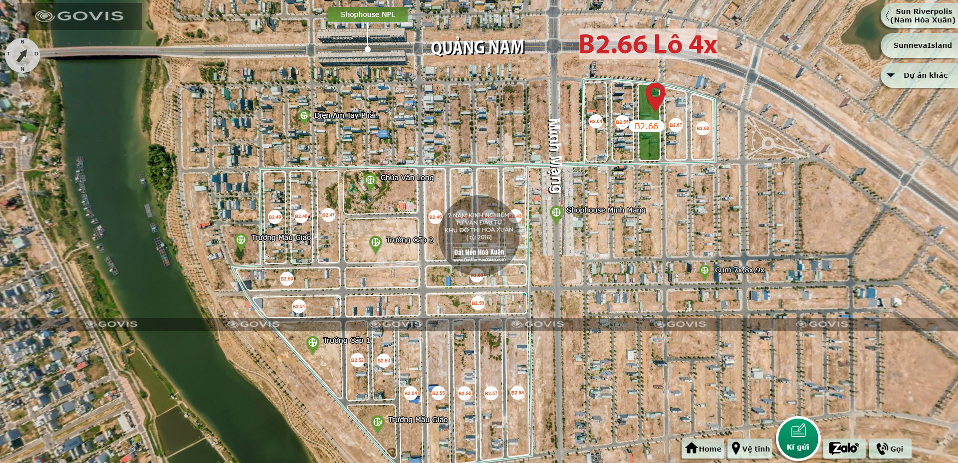 B2.66, Lô 47 - Khu đô thị Nam Hòa Xuân |Sàn Đất Nền Hòa Xuân