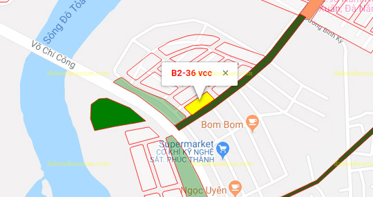B2.36, Lô 16 - Khu đô thị Võ Chí Công |Sàn Đất Nền Hòa Xuân