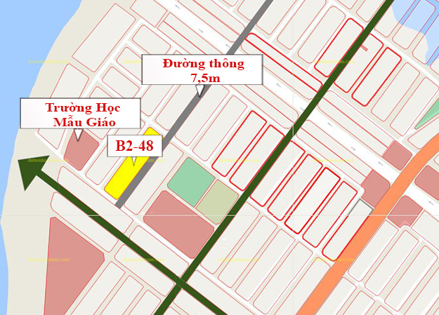 B2.48, Lô X - Khu đô thị Nam Hòa Xuân |Sàn Đất Nền Hòa Xuân