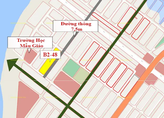 B2.48, Lô X - Khu đô thị Nam Hòa Xuân |Sàn Đất Nền Hòa Xuân