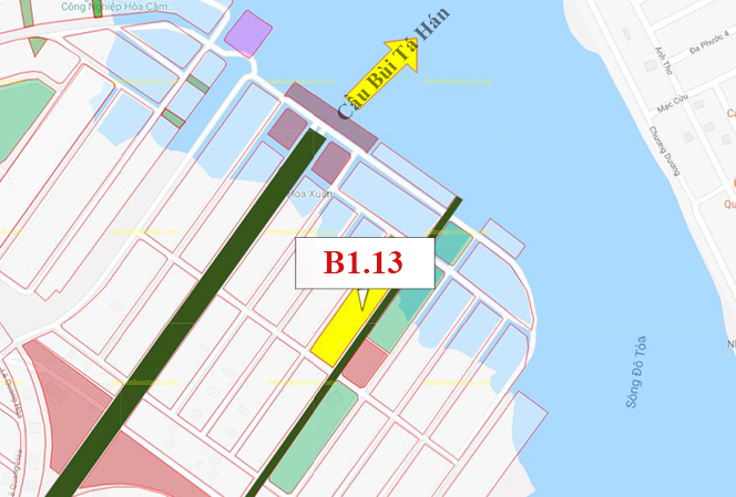 B1.13, Lô 42 - Đảo Vip |Sàn Đất Nền Hòa Xuân