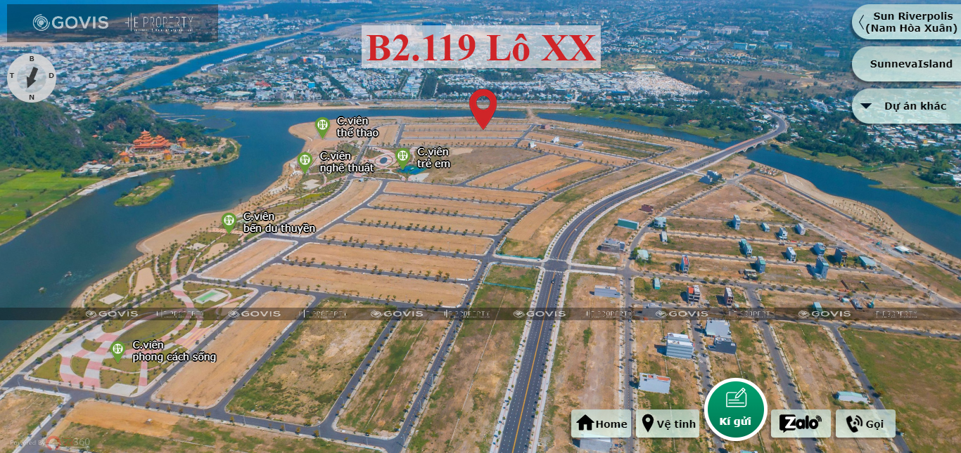 B2.119, Lô XX - Khu đô thị Nam Hòa Xuân |Sàn Đất Nền Hòa Xuân