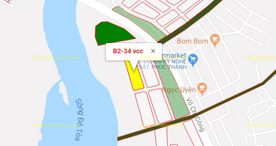  Lô góc, B2.34, Lô 56 - Khu đô thị Võ Chí Công |Sàn Đất Nền Hòa Xuân