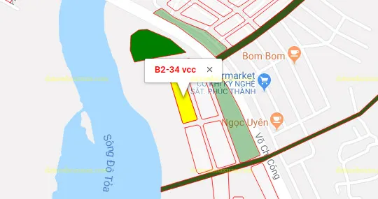  Lô góc, B2.34, Lô 56 - Khu đô thị Võ Chí Công |Sàn Đất Nền Hòa Xuân