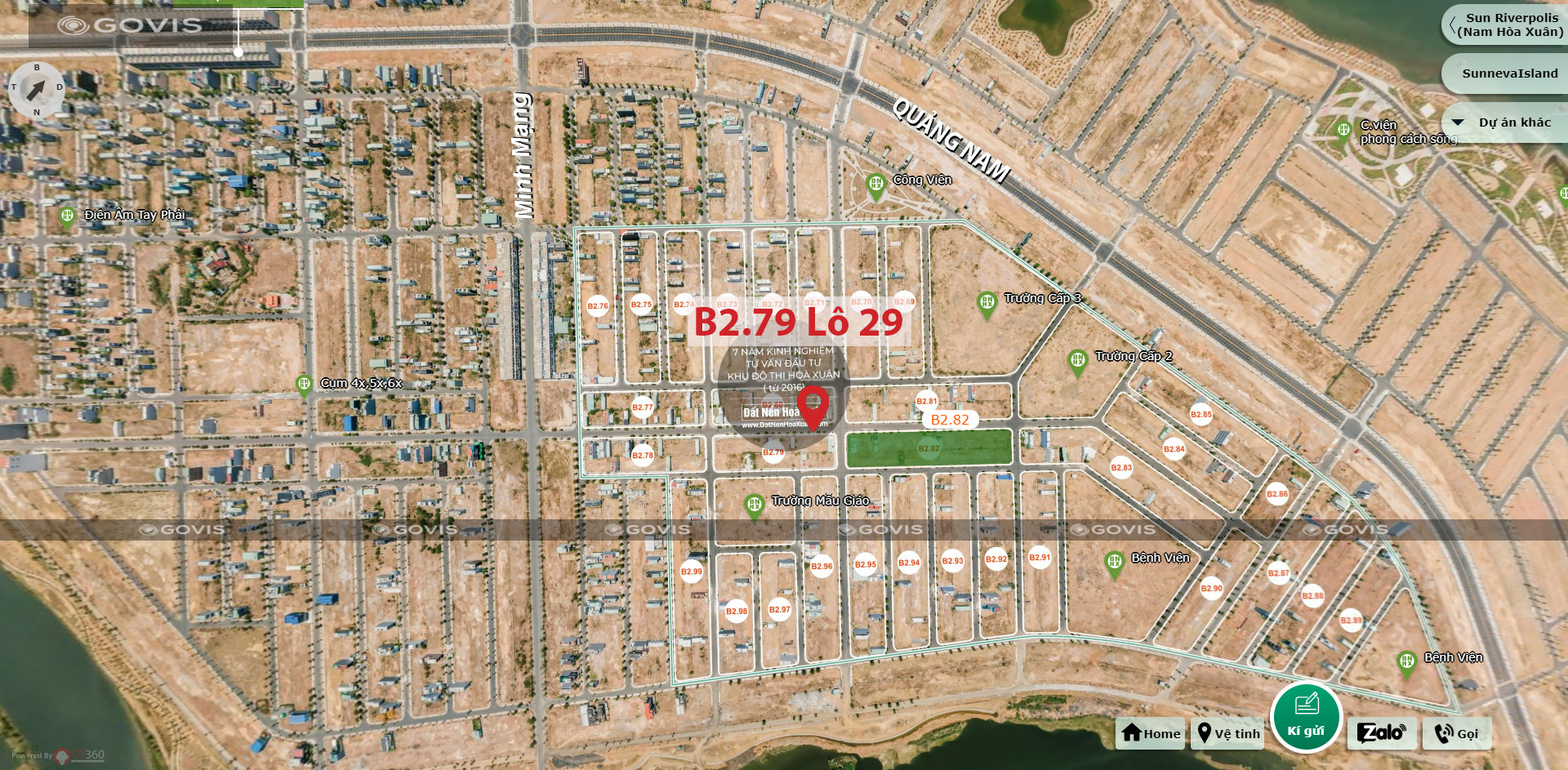 B2.79, Lô 29 - Khu đô thị Nam Hòa Xuân |Sàn Đất Nền Hòa Xuân